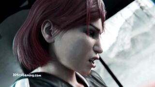 Futuristic 3D Real Gameplay - Futanari Characters - Massive Cock Intense TitsJob