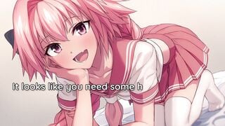 Masturbating with Astolfo, Your Personal Femboy! JOI [Edging] [Countdown] [Blowjob] [3D Hentai]