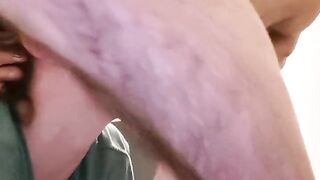 He fucks my mouth and pussy mercilessly, pectacular throat fucking!