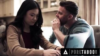 PURE TABOO Small Town Girl Lulu Chu Gets Horny While Hearing Roommate Raw & Dirty With Slimthick Vic