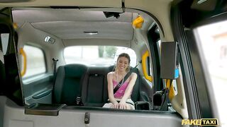 Fake Taxi Getting hot and sweaty in the back of the Taxi
