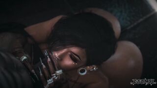 Huge booty latina Anastasia Cakez twerking and taking huge dick