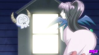 Hentai Pros - Akitoshi Fucks His Stepsister Hitomi & Shinigami Mina Who Are Both Impregnated By Him