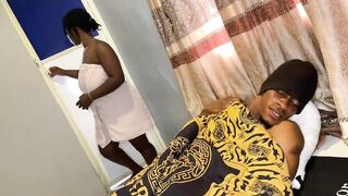 Step mom caught her step son masturbating and face him a hot fuck