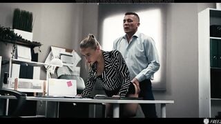 Slutty Blonde Gets Her Dream Interview Boss Freezes Time And Fucks Candidate - Cum In Pussy TRAILER