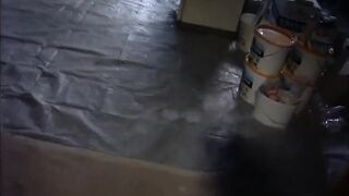 Cute Brunette Blows a Hot Cock on the Toilet