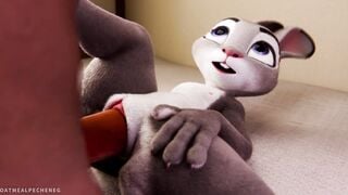 Judy Hopps riding your dick close-up