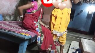 Deshi village wife sharing with baba dirty talk blowjob sex Hindi sex