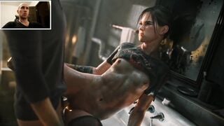 18-year-old Ellie from “Last of Us” lets a stranger cum on her in the restroom