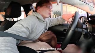 BLOWJOB IN MCDONALD'S DRIVE THRU