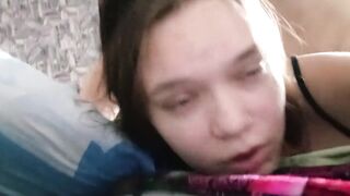 Stepfather fucked stepdaughter while she was talking with stepmother on the phone p1