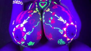 Join This HENTAI TITFUCK CHALLENGE! Mind-blowing NEON COSMOTITS | LilyKoti
