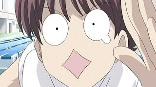 Pent up stud seduces hot schoolgirl for a public pool blowjob | Hentai Uncensored