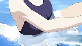 Pent up stud seduces hot schoolgirl for a public pool blowjob | Hentai Uncensored