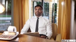 MILFY Anal-loving bosslady Cory gives candidate a real job