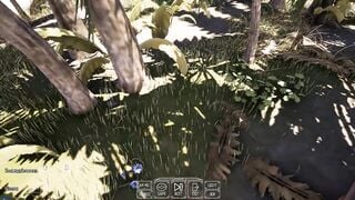 An ancient statue has awakened and is now rhythmically pounding Lara in all her holes