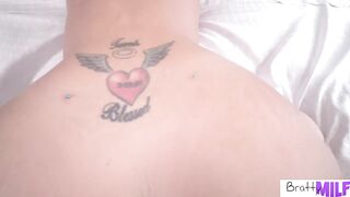 Big Tit Stepmom Takes Care Of Stepson With Sloppy Blowjob