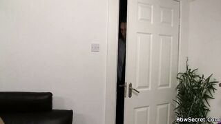 Heavy boobs fatty rides black dick