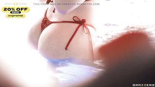 Sneaky Poolside Sex.Abigaiil Morris Brazzers