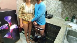 Indian desi bhabhi Savita has sex with her boss in her hone at alone she