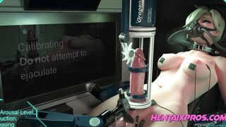 Milking a hot blonde dickgirl | 3D ANIMATION 2024