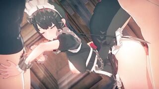 【Zenless Zone Zero Ellen Joe】gangbang 3D Hentai Animation.(Fingering,handjob,blowjob,sex)