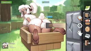 Sexy Blonde Furry Sheep Gets Caught In Steve's Boat And Plunged By A Piston