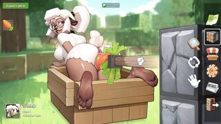 Sexy Blonde Furry Sheep Gets Caught In Steve's Boat And Plunged By A Piston