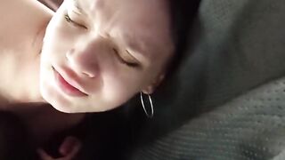 Insane Nympho Hot Brunette Fucks In The Car and Has Multiple Orgasms