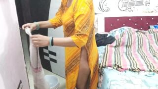 Mallu Maid Pinki Hot Sex in Pink Kurti with Owner