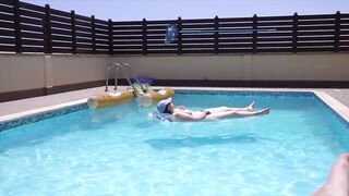 Fucked and Cummed Inside by a Stranger on Vacation by the Pool!!