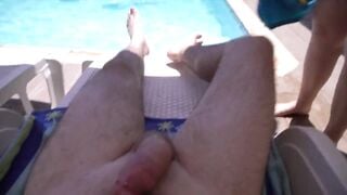Fucked and Cummed Inside by a Stranger on Vacation by the Pool!!