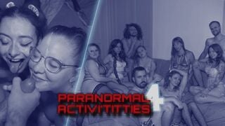 Huge orgy for 9 with co-workers - French Orgy - Paranormal Activi'titties 4/4