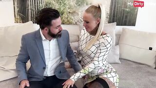 German amateur Lara Cumkitten closed a deal with the insurance broker by fucking him - MyDirtyHobby