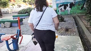 Gape my asshole with your cock and give me your cum and piss to drink it in public