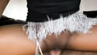 I seduce my stepbrother while watching TV and we end up fucking on the furniture