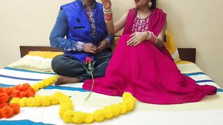 First Night of a newly married desi beautiful girl with addicted husband