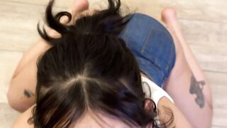 my petite step sister sucks my cock for a while - Meg Vicious