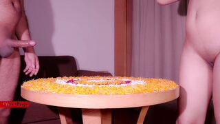 Desi stepmom had creampie sex on Karvachauth when stepson dick boner while watching stepmom change c