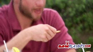 Blonde chicks sharing hard cock