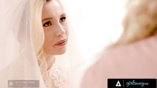 GIRLSWAY Emotional MILF Julia Ann Fucks Her Bride To Be Stepdaughter Carolina Sweets One Last Time (Teen Carolina)