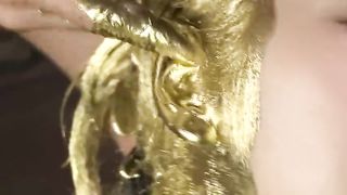 Gold Bodypaint Fucking Japanese Porn