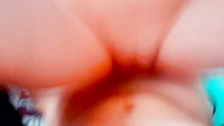 Hot Schoolgirl Jumping on Dick. Big Cum