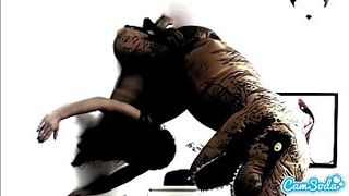 lesbian latina step sister gets fucked by teen loving TREX on her college dorm r