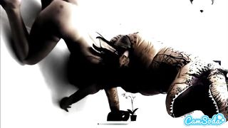 lesbian latina step sister gets fucked by teen loving TREX on her college dorm r