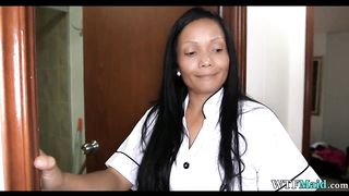 Shy maid wants some extra cash