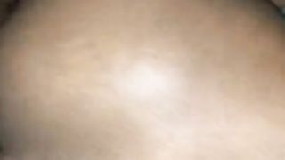 Skinny Ebony taking BBC while her Mom is Home