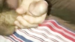 Jacking off my Hard Cock until it Explodes... Huge Load Shoots Far.