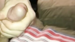 Jacking off my Hard Cock until it Explodes... Huge Load Shoots Far.