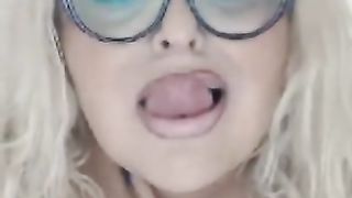 Busty 50 Year old Woman Opens Mouth and Tells you to Cum